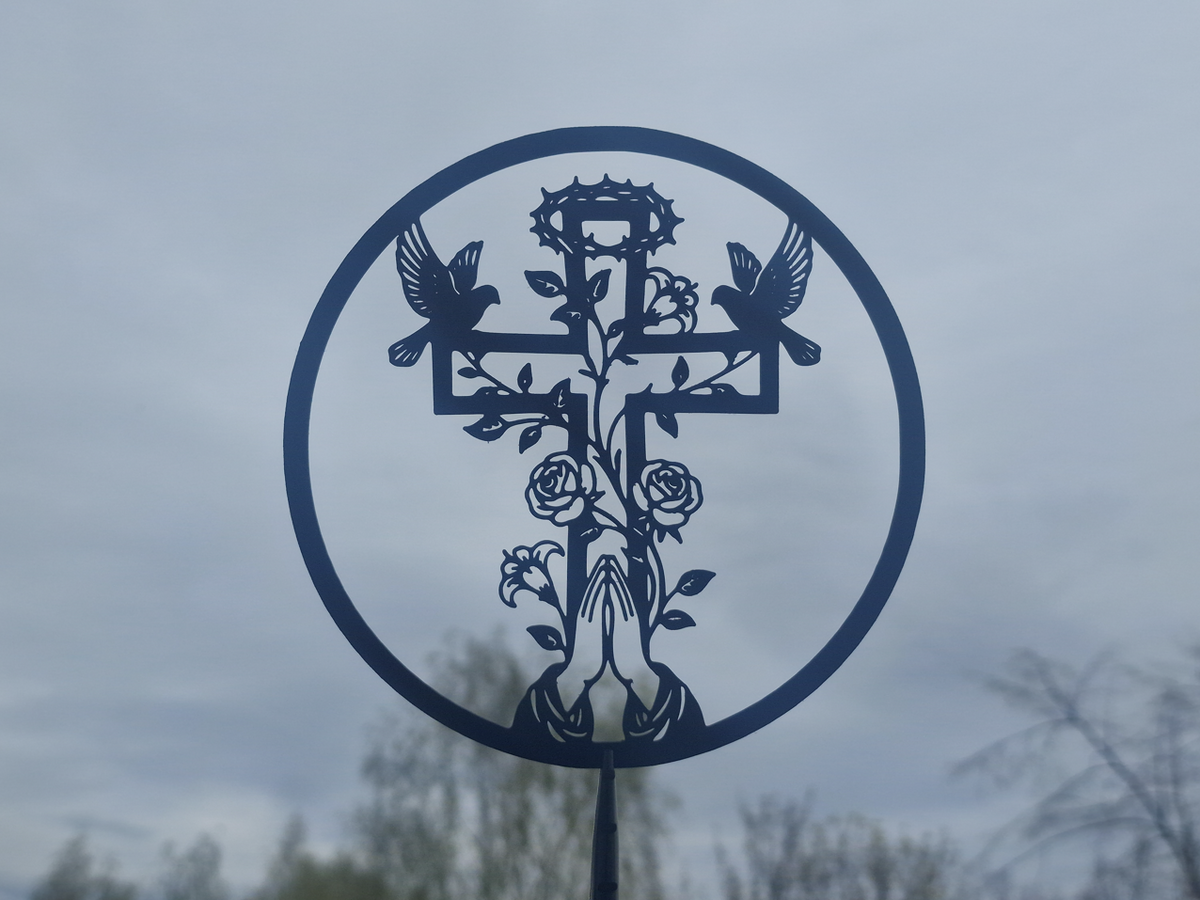 Jesus Kreuz 2D Wandkunst Wandbild Wanddeko Wanddekoration Wohnzimmer Dek Nr. 2