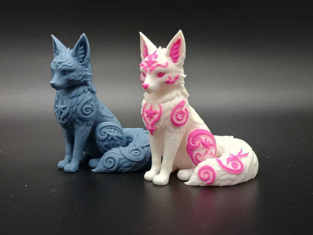 Mehrfarbige Sternenlicht-Fuchs-Figur