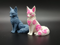 Mehrfarbige Sternenlicht-Fuchs-Figur