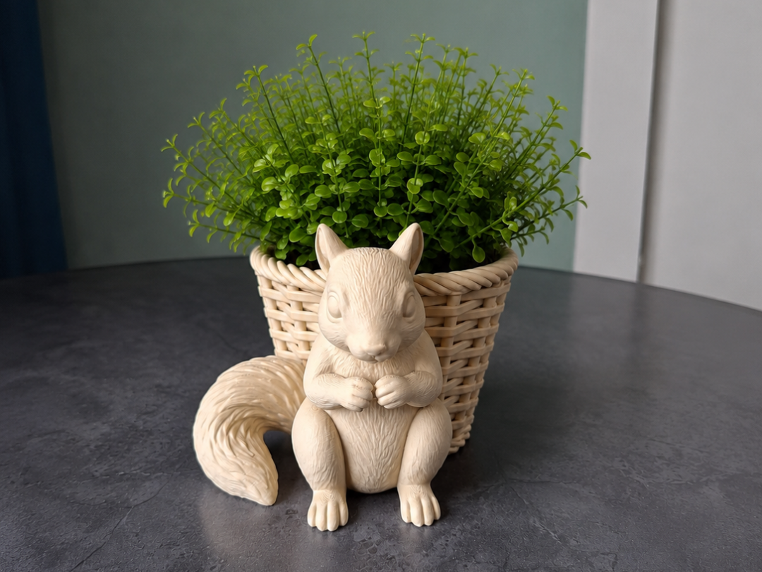Niedlicher Eichhörnchen-Pflanztopf Blumentopf Übertopf Tierliebhaber süß
