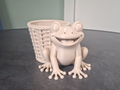 Glücklicher Frosch-Pflanzgefäß-Freund Pflanztopf Blumentopf Übertopf süß