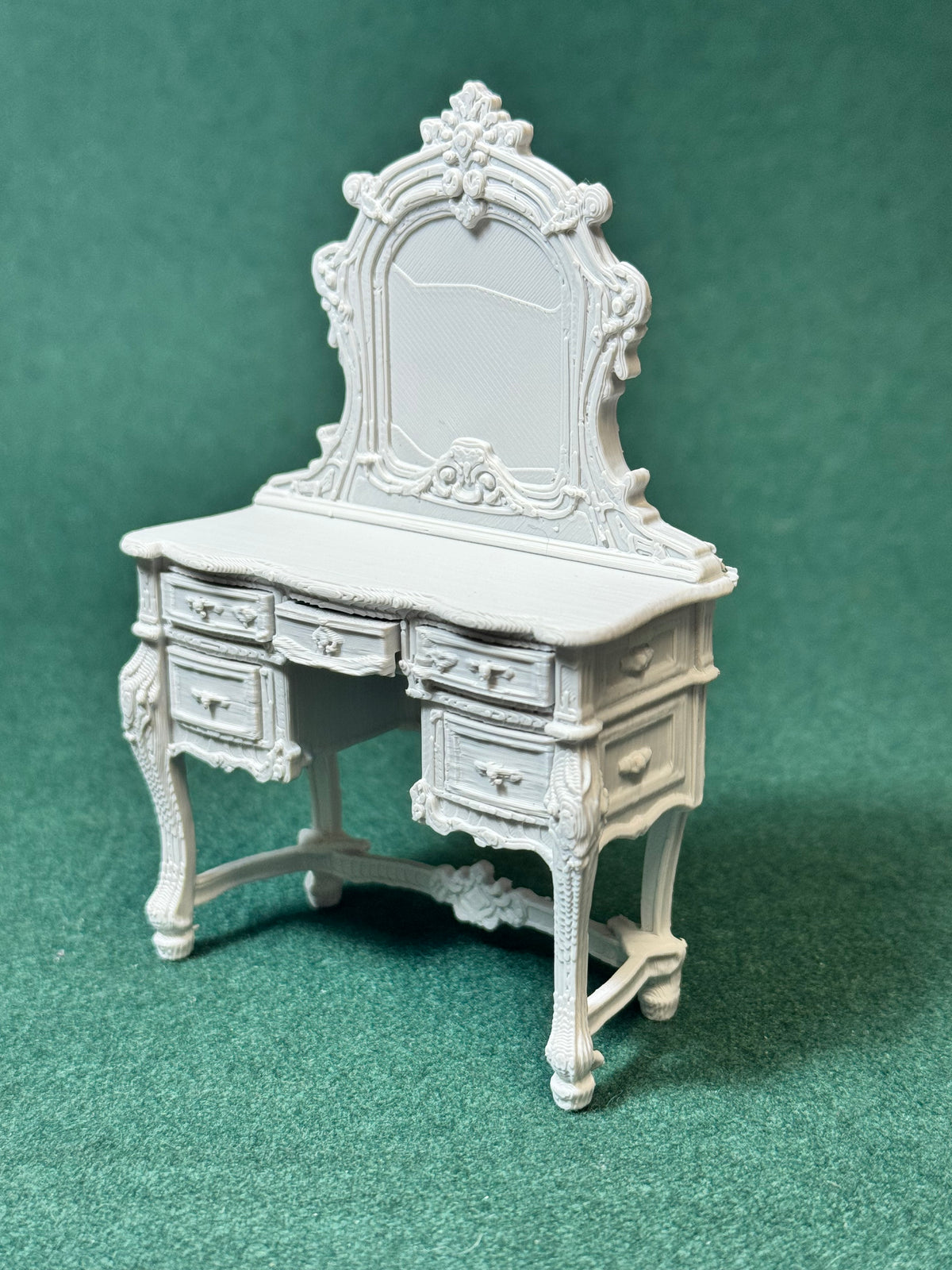 Rosemere Schminktisch 1:12 Puppenhaus Miniatur Puppenstube Diorama Vintage