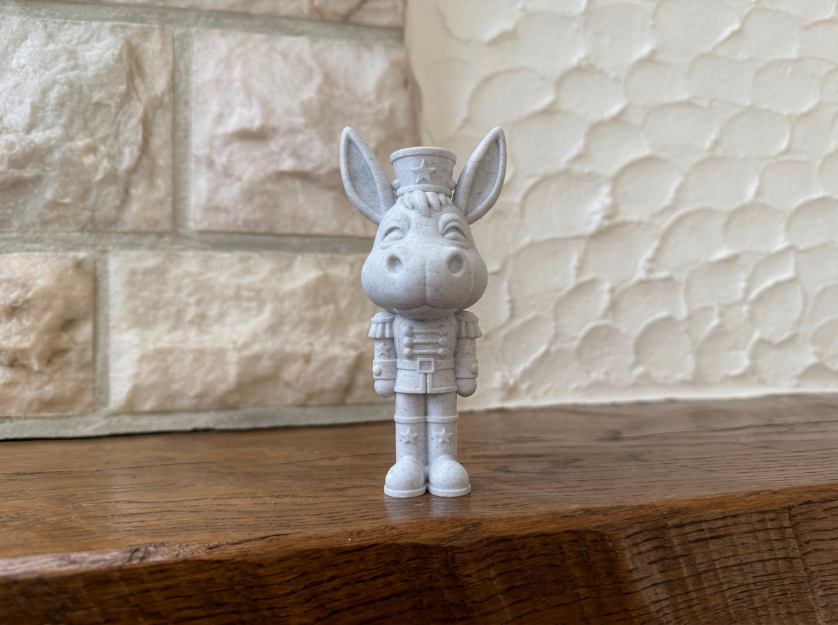 Nussknacker Figur Esel Weihnachtsdeko