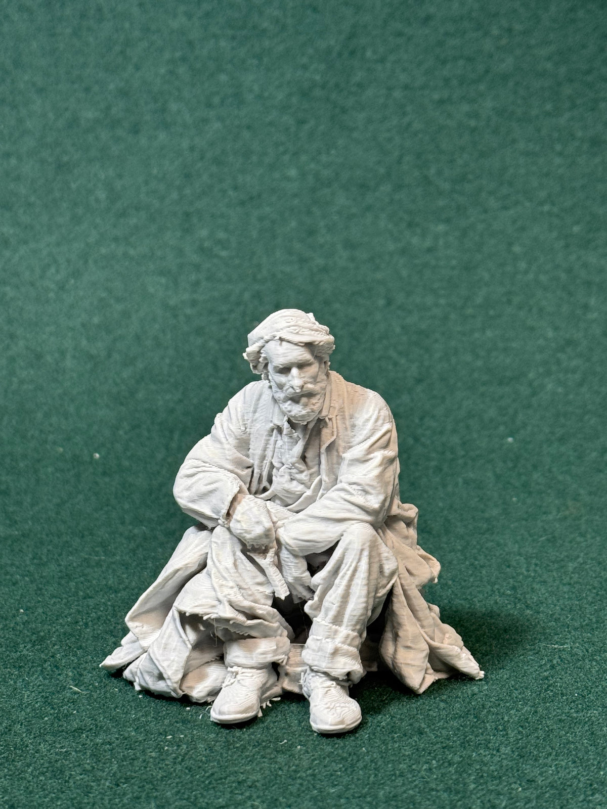 1880er Jahre 7 Männer der Unterschicht Personen 0018 Figur Deko Statue