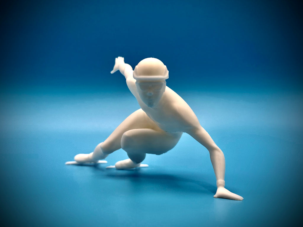 Figur Eisschnellläufer Schreibtischdeko