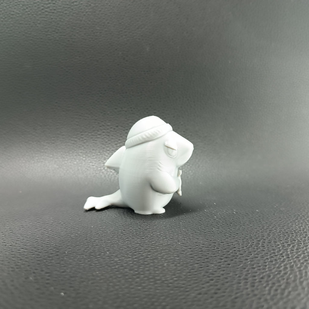 Mürrischer schläfriger Hai Chibi Figur Deko
