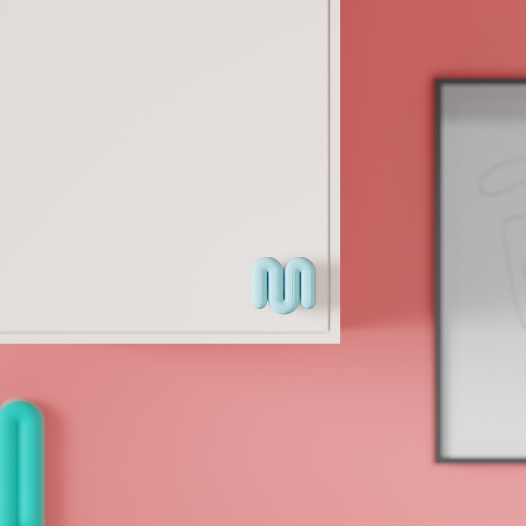 Schrankgriff Wellen-Design klassisch