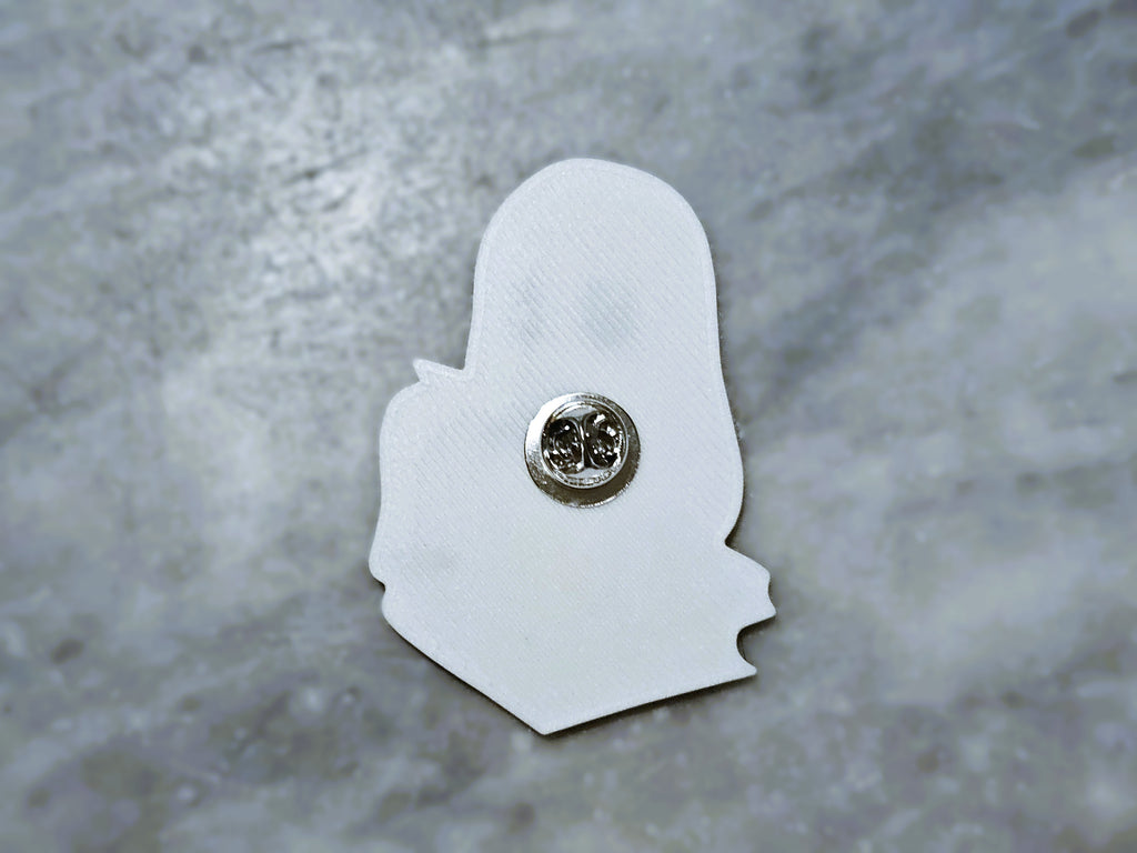 Anstecker Gespenst liest