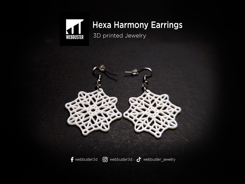 Ohrringe Hexa Harmony Ohrhänger leicht Damen Mädchen Schmuck Ohrschmuck