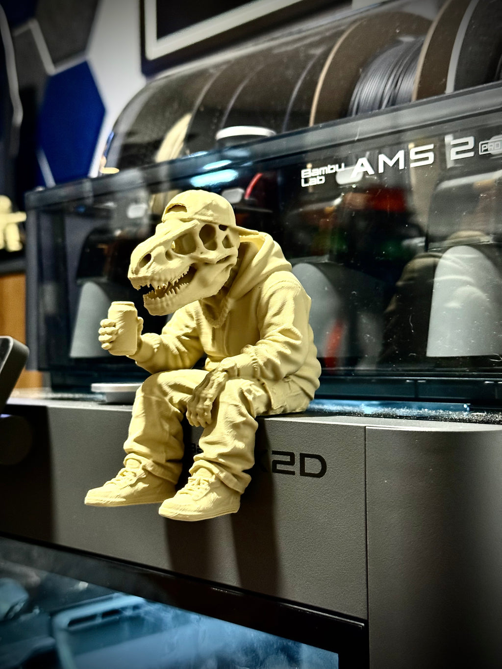 Totenkopf Kantenhocker T-Rex Urban