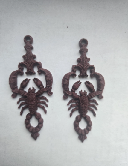 Ohrringe Verzierte Gothic-Schmuck Ohrhänger leicht Damen Mädchen Horoskop