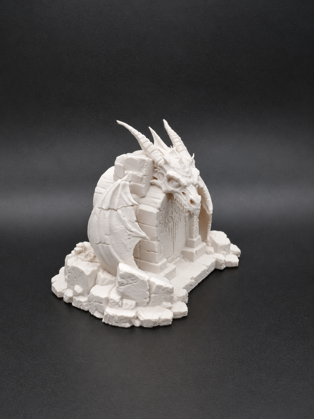 Drachengrab Dunkles Fantasy-Monument Figur Deko
