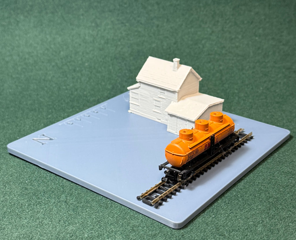 HO & N Struktur Hinterhof-Häuschen Modelleisenbahn H0 Spur N Diorama