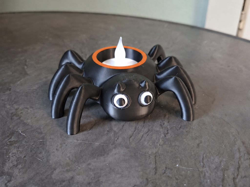 Gruselige Spider Glow Figur Deko Statue Halloween Gothic Horror Advent süß