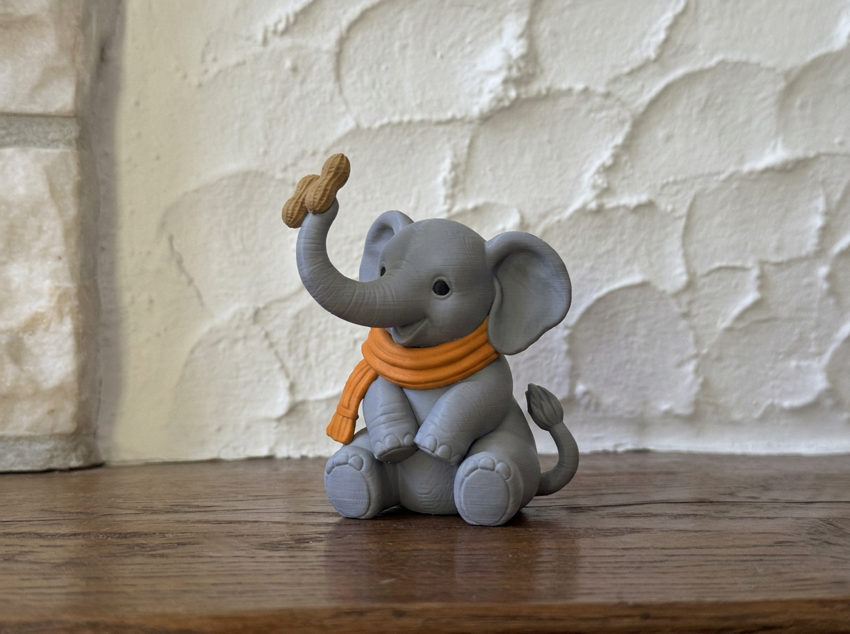 Figur Elefant am Lagerfeuer Deko