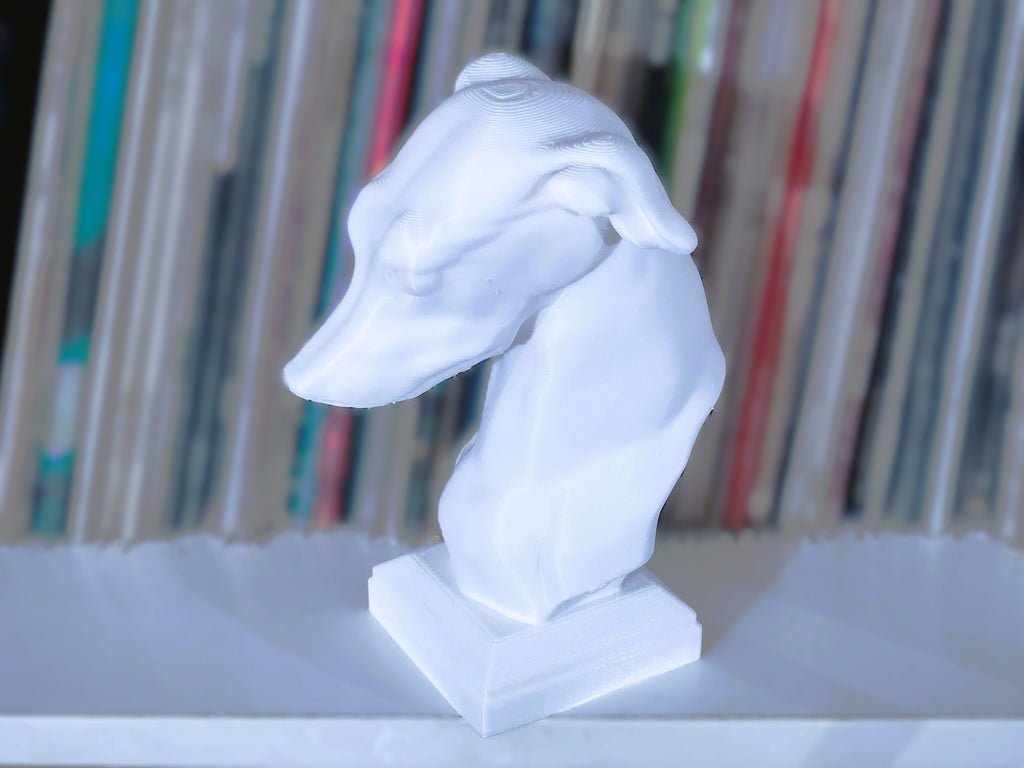 Windhund Kopf Skulptur