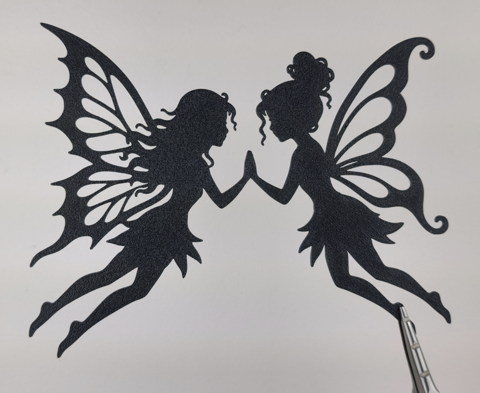 Zwillingsfeen 2D Wandkunst Fantasy-Deko Wandbild Wanddeko Wanddekoration