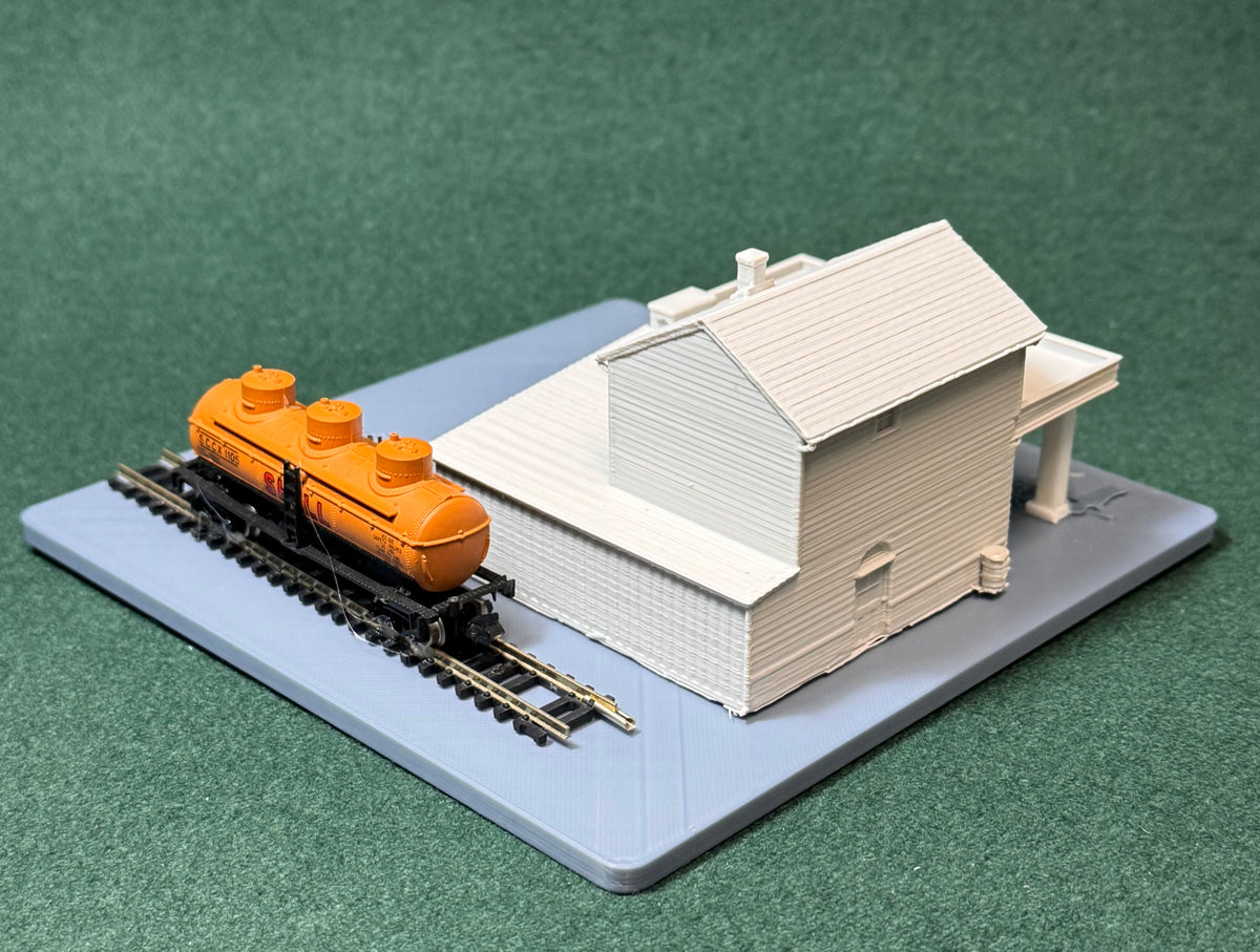 HO & N Struktur Straßenrandgarage Modelleisenbahn H0 Spur N Diorama