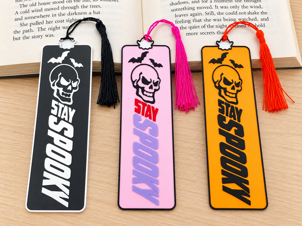 Lesezeichen Gruselige Buch Leseratte Halloween Deko Gothic Horror Geschenk