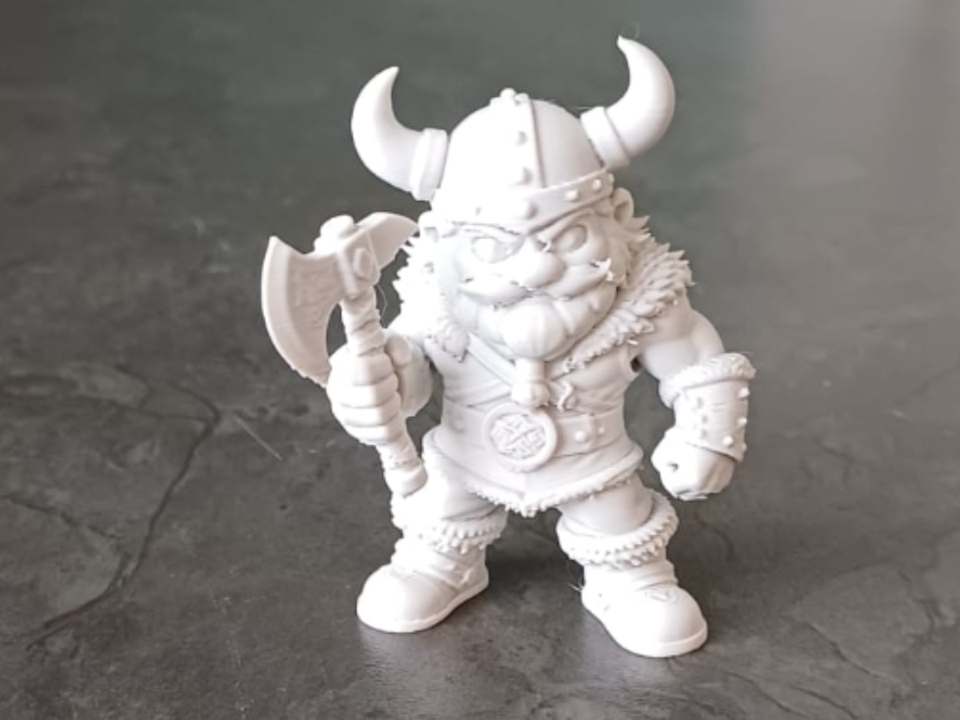 Mini-Wikingerkrieger-Figur mit Axt Deko Statue Fantasy Mittelalter Diorama