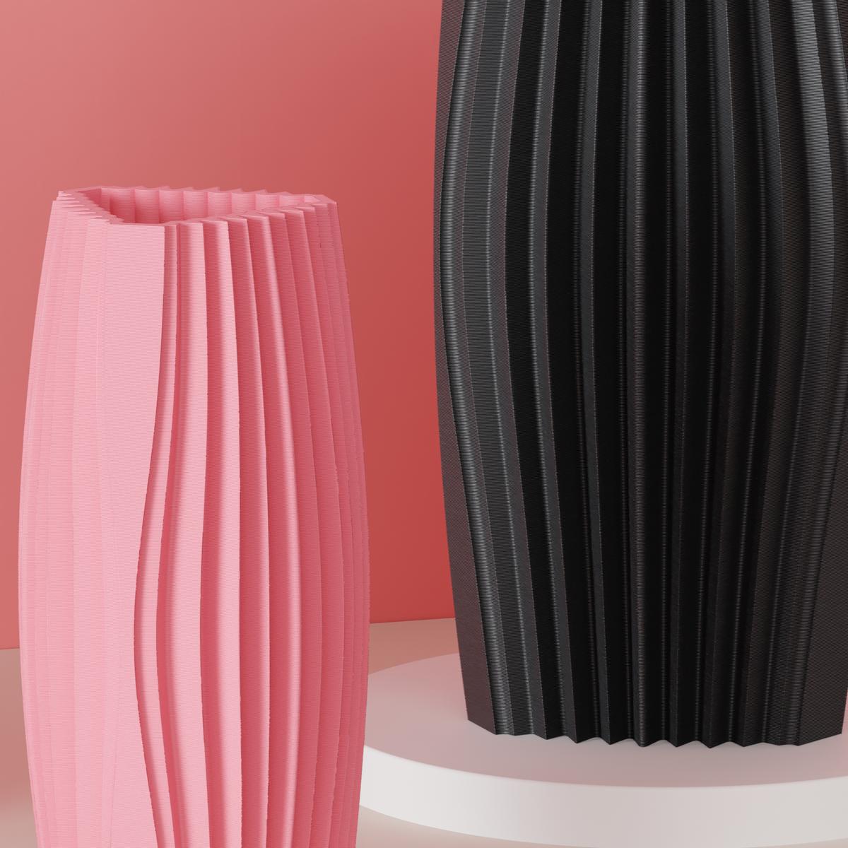 Vase Dreifach-Wellen - Modern