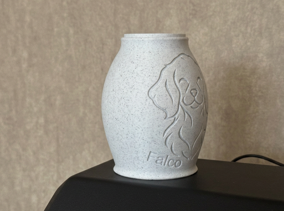 Tierurne Golden Retriever Linien-Design