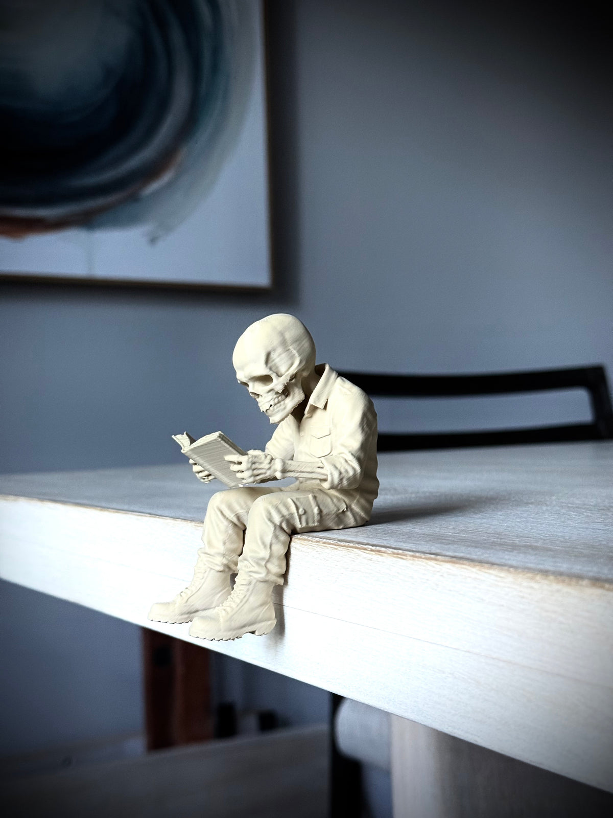 Totenkopf Kantenhocker Leser