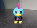 Punk Ente Unruhestifter Figur Deko Statue Weihnachten Weihnachtsdeko Tiere