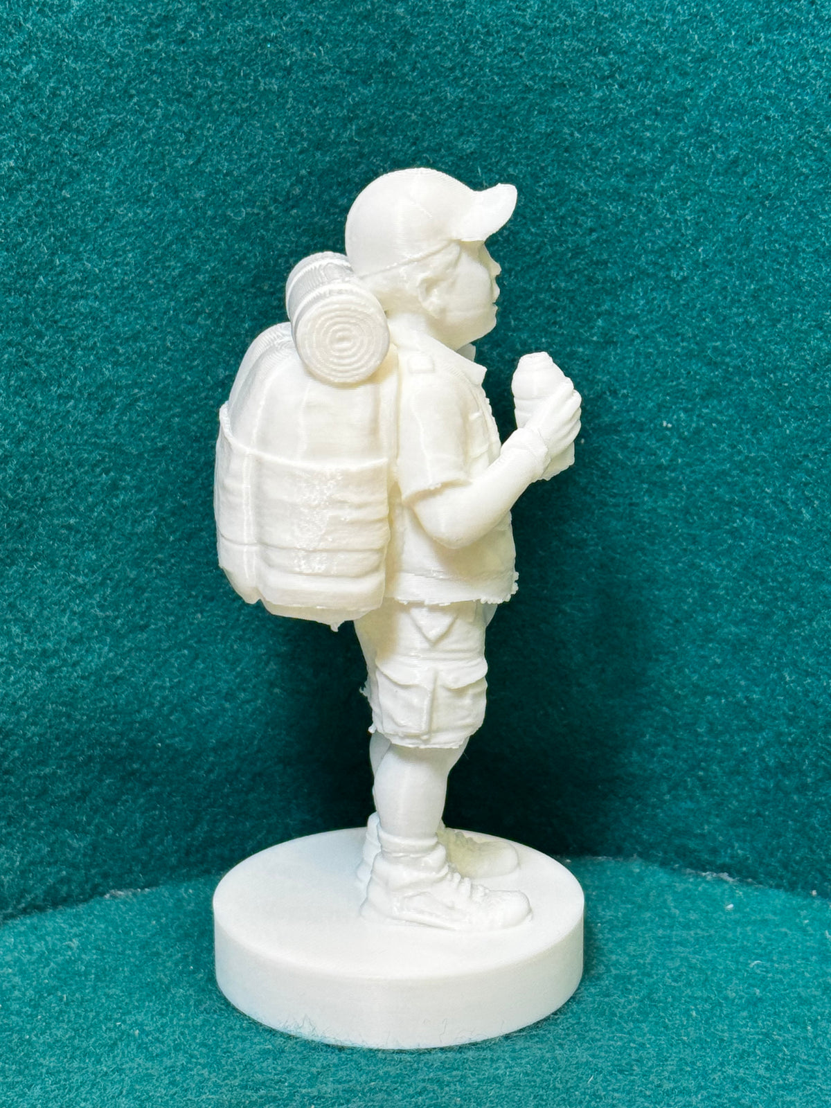 Grüne Horizont-Kadetten Junger Pfadfinder Figur Deko Statue Weihnachten