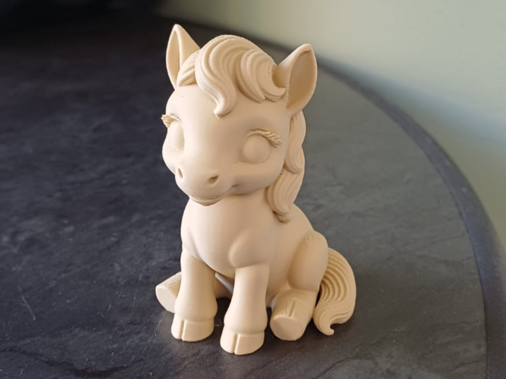 Süße sitzende Pony-Figur Deko Statue Tierfigur Tiere Tierliebhaber süß
