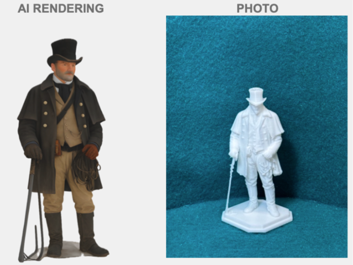 Kutschergehilfe Mysteriöse Figur Deko Statue Puppenhaus Miniatur Diorama