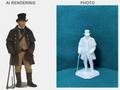 Kutschergehilfe Mysteriöse Figur Deko Statue Puppenhaus Miniatur Diorama