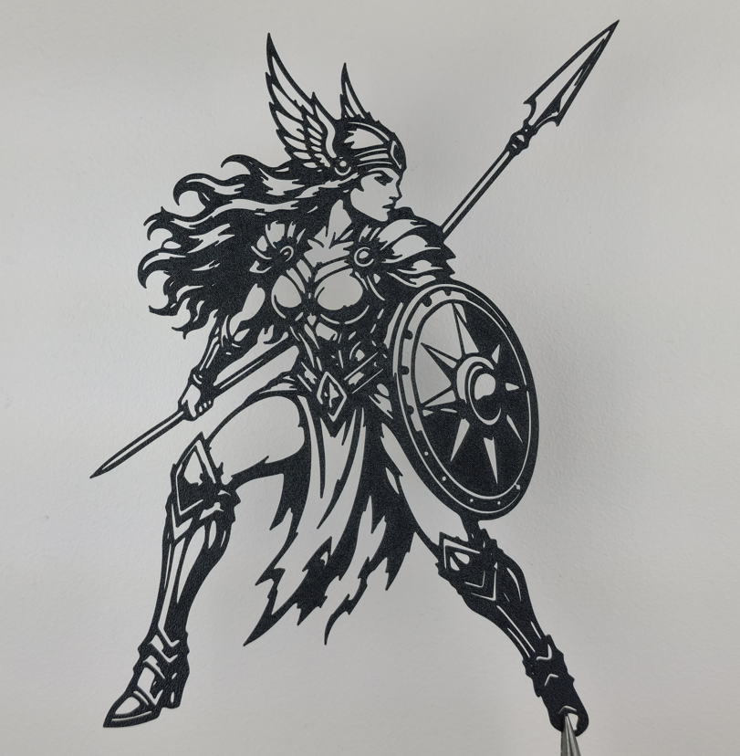 Walküren-Krieger-Wandkunstdarstellung Wandbild Wanddeko Wanddekoration