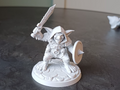 Goblin-Krieger mit Schwert und Schild Figur Deko Statue Fantasy Tabletop