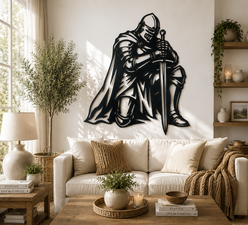 Ritter der Ehre Wandkunst Wandbild Wanddeko Wanddekoration Fantasy Deko