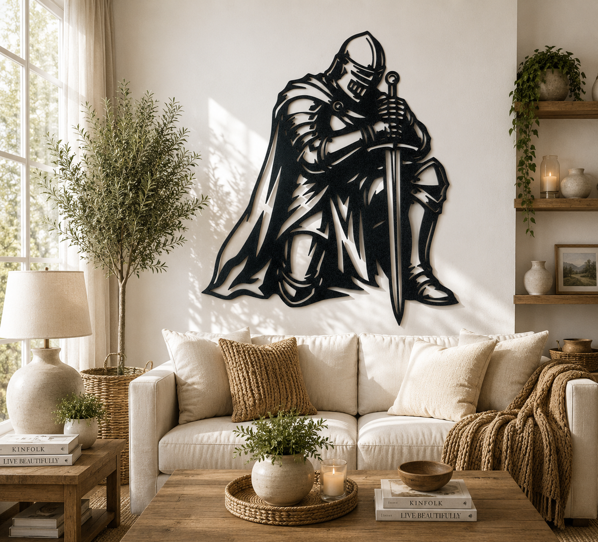Ritter der Ehre Wandkunst Wandbild Wanddeko Wanddekoration Fantasy Deko