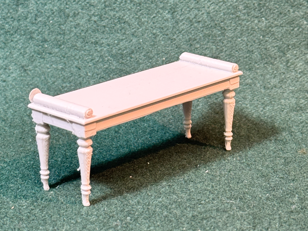 Puppenhaus Mini Viktorianische Ära Bank (Indoor) 2 Miniatur 1:12 Diorama