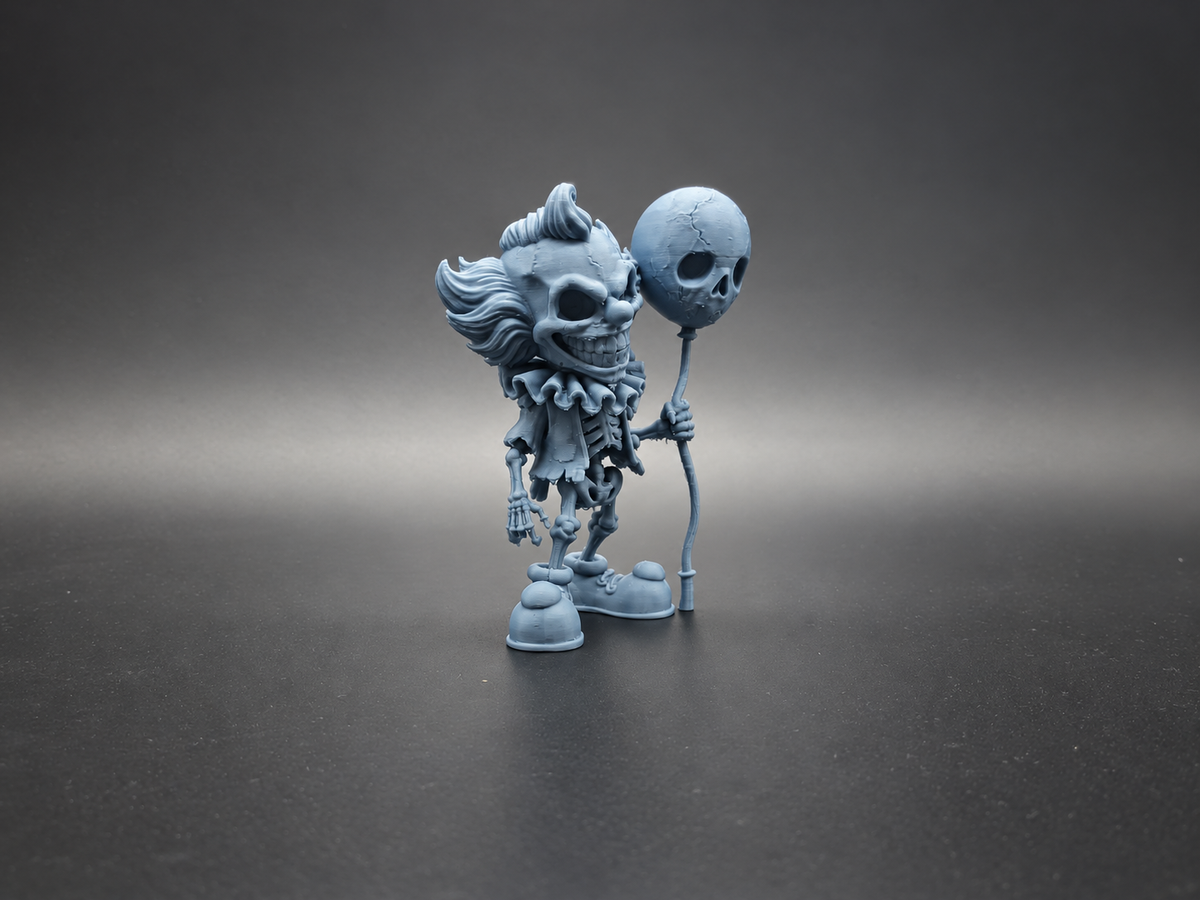 Twisted Carnival Halloween Skelett-Clown Figur Deko