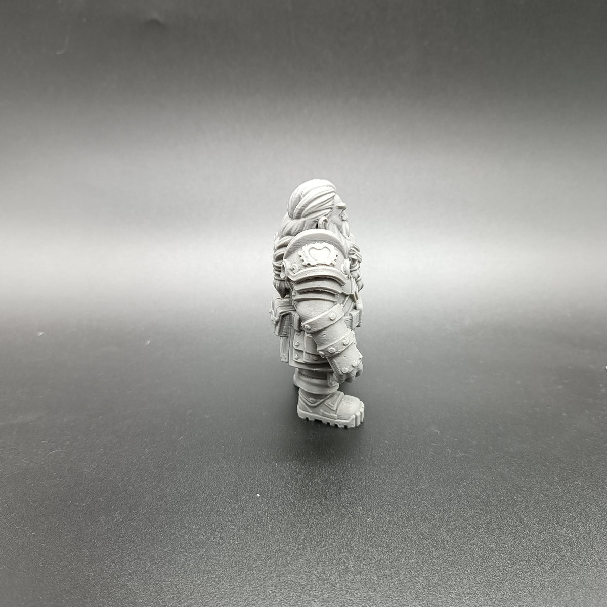Steampunk Fantasy Zwergen-Ingenieur Figur Deko