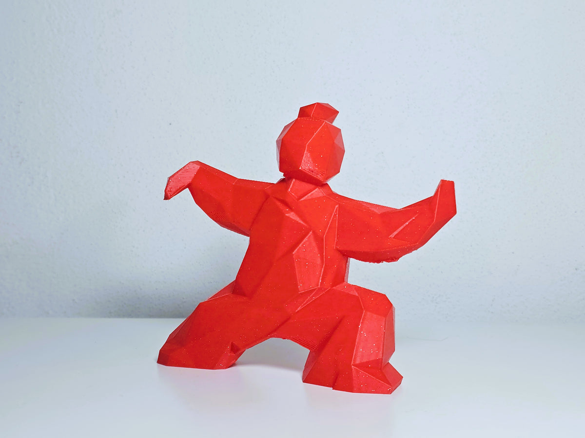 Tai Chi Low Poly Figur