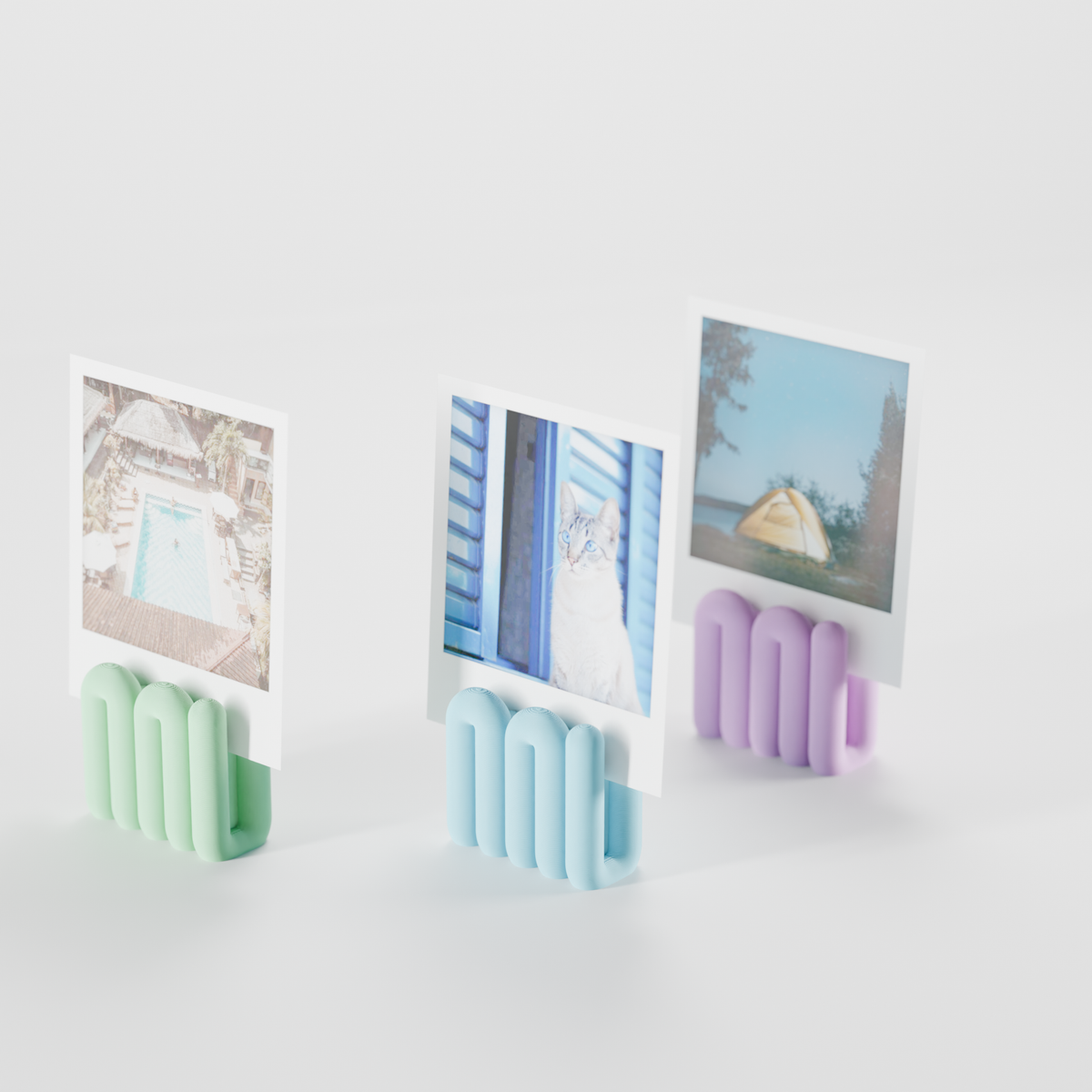 Fotohalter Wellen-Design