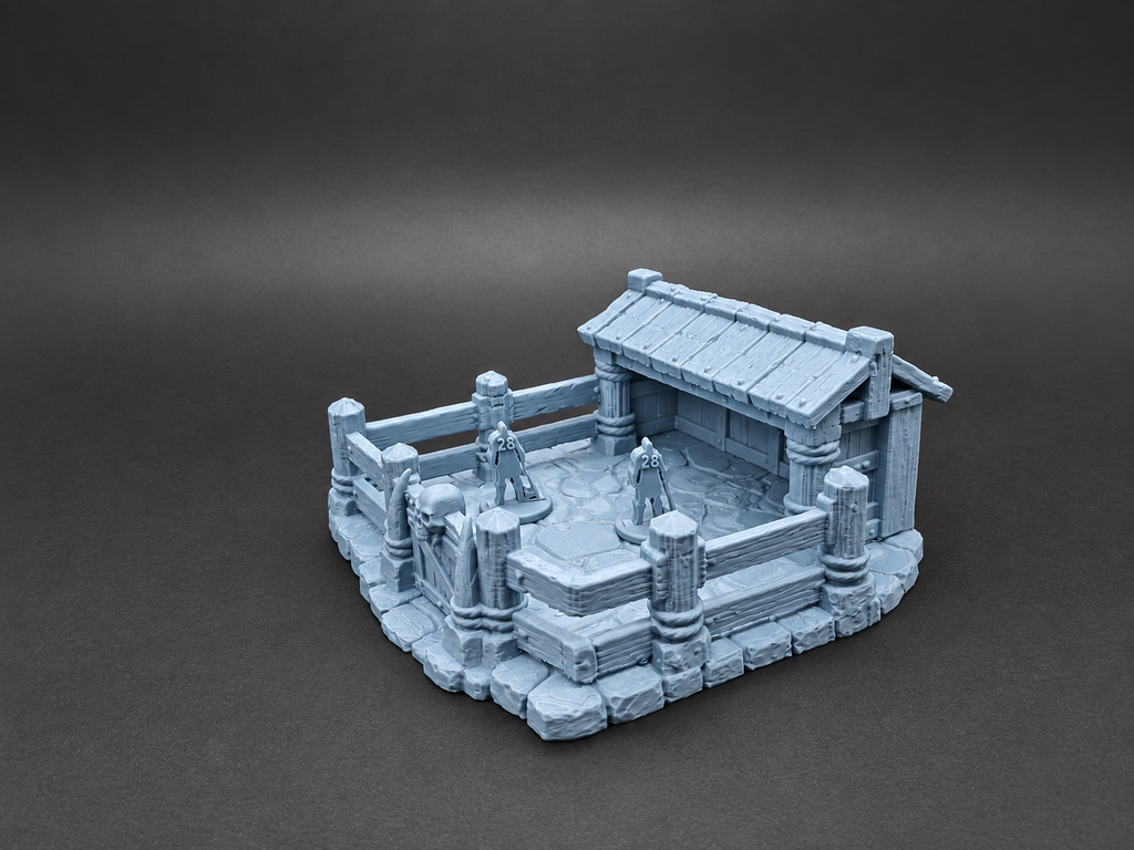 Fantasy Tiergehege & Stall 28mm Gelände