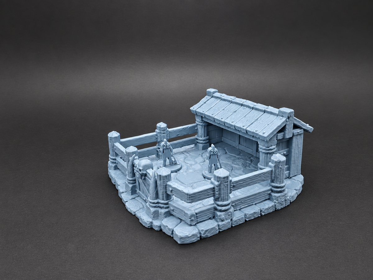 Fantasy Tiergehege & Stall 28mm Gelände