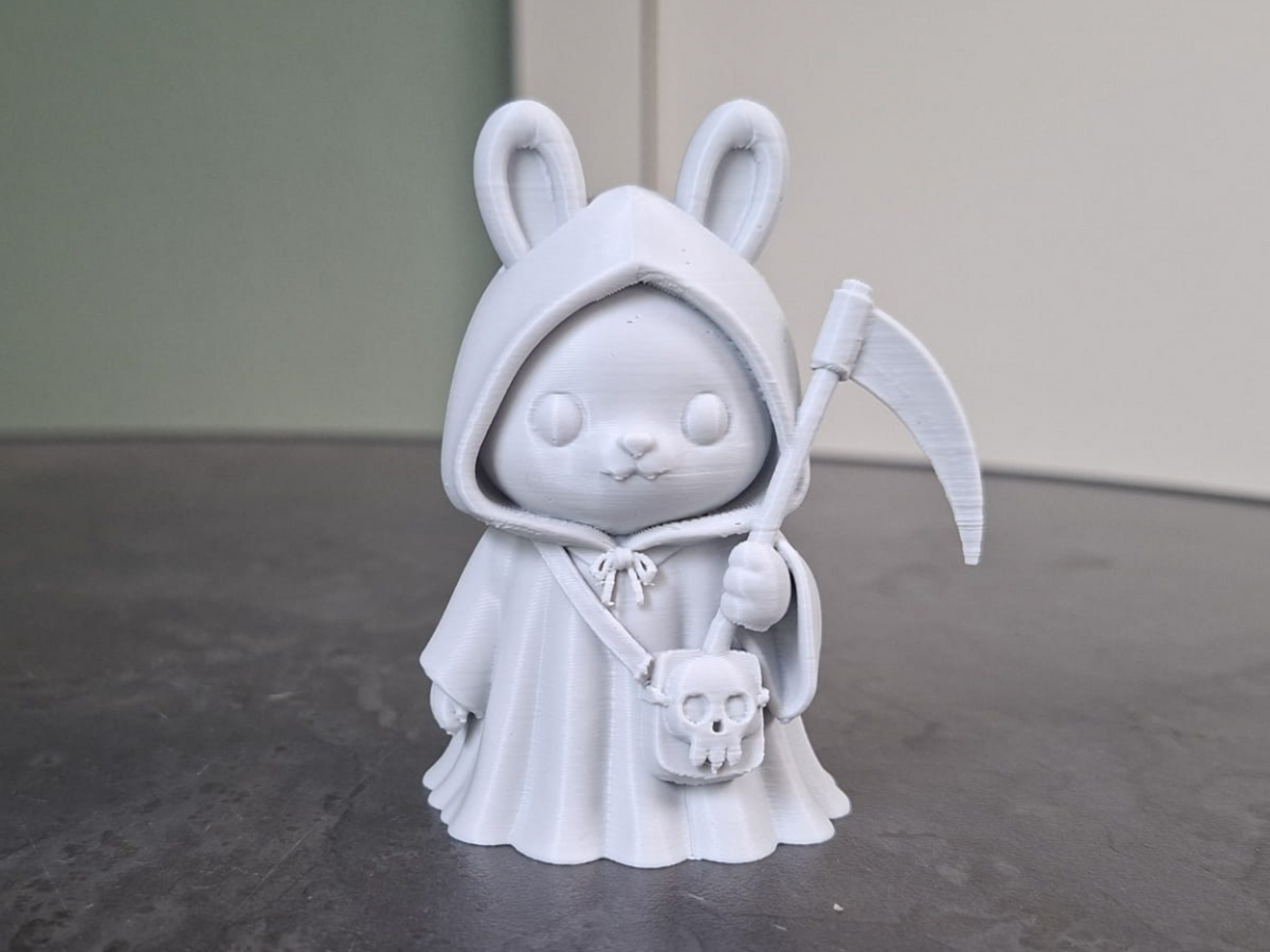 Kleiner grimmiger Hase Figur Deko Statue Halloween Grusel Gothic Horror