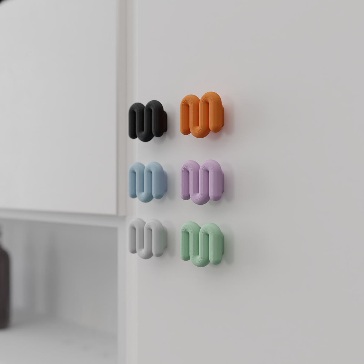 Schrankgriff Wellen-Design klassisch