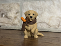 Figur Labrador am Lagerfeuer Deko