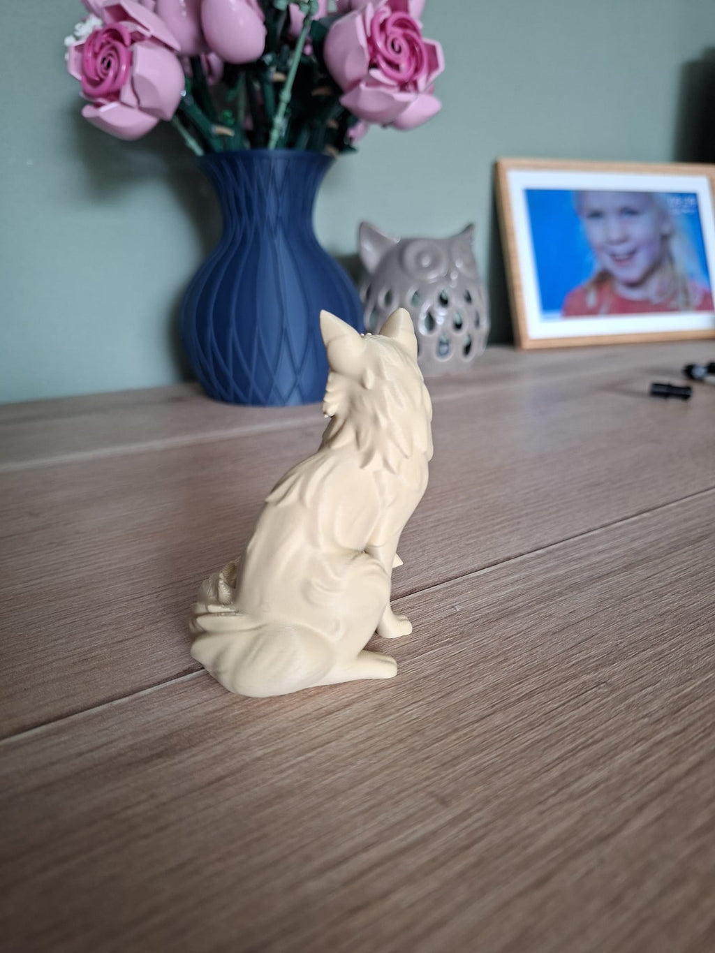Fuchs Miniaturfigur Deko Statue Weihnachten Weihnachtsdeko Advent Winter