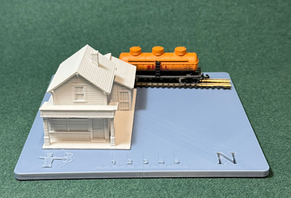 HO & N Struktur East End Fix-It Shop Modelleisenbahn H0 Spur N Diorama