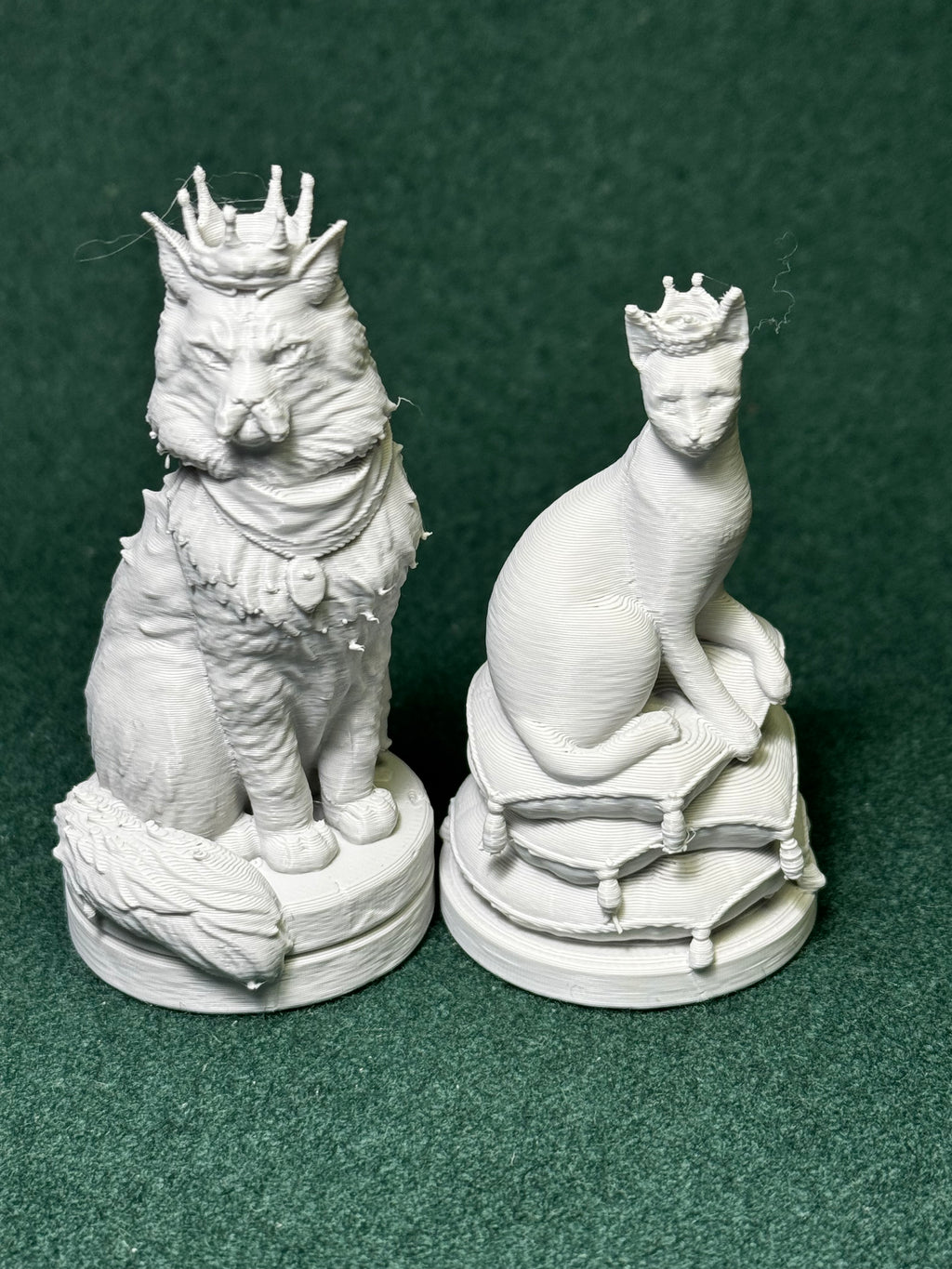 Katzen Vielleicht Hunde vs. C Figur Deko Statue Fantasy Mittelalter Tiere
