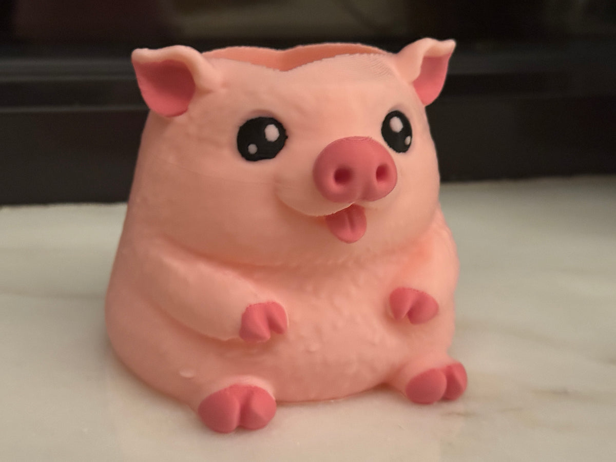 Halter für Seifenspender Schweinchen Bad Deko